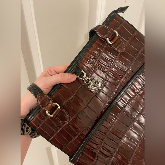 BRIGHTON/ Croc shoulder bag - Picture 3 of 7